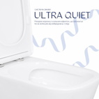 Унитаз напольный Qtap Stork Ultra Quiet 630 x 350 x 805 мм, с сиденьем Soft-close, White (QTSTO27W49260)