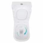 Унитаз напольный Qtap Stork Ultra Quiet 630 x 350 x 805 мм, с сиденьем Soft-close, White (QTSTO27W49260)