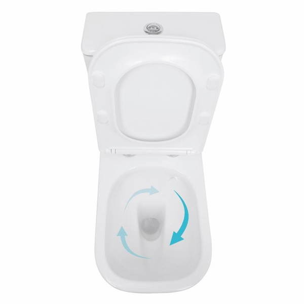Унитаз напольный Qtap Stork Ultra Quiet 630 x 350 x 805 мм, с сиденьем Soft-close, White (QTSTO27W49260)