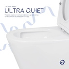 Унитаз напольный с сидением Qtap Swan Eco Ultra Quiet Soft-close 640 x 360 x 835 мм White (QTSWA27W48748)