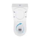 Унитаз напольный с сидением Qtap Swan Eco Ultra Quiet Soft-close 640 x 360 x 835 мм White (QTSWA27W48748)