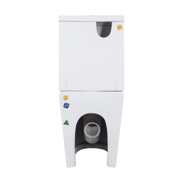 Унитаз напольный с сидением Qtap Swan Eco Ultra Quiet Soft-close 640 x 360 x 835 мм White (QTSWA27W48748)