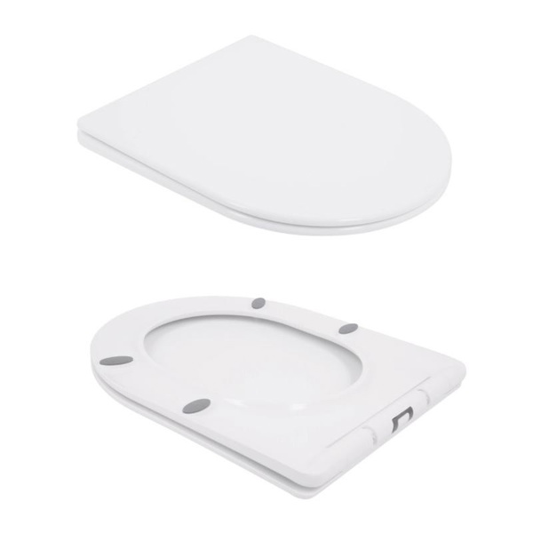Унитаз напольный с сидением Qtap Swan Eco Ultra Quiet Soft-close 640 x 360 x 835 мм White (QTSWA27W48748)