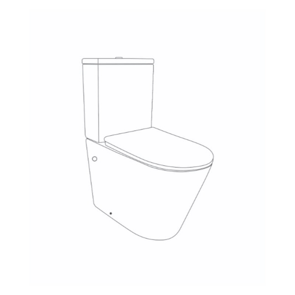 Унітаз підлоговий Qtap Swan Ultra Quiet із сидінням Soft-close 640 x 360 x 835 мм White (QT16222182TW)