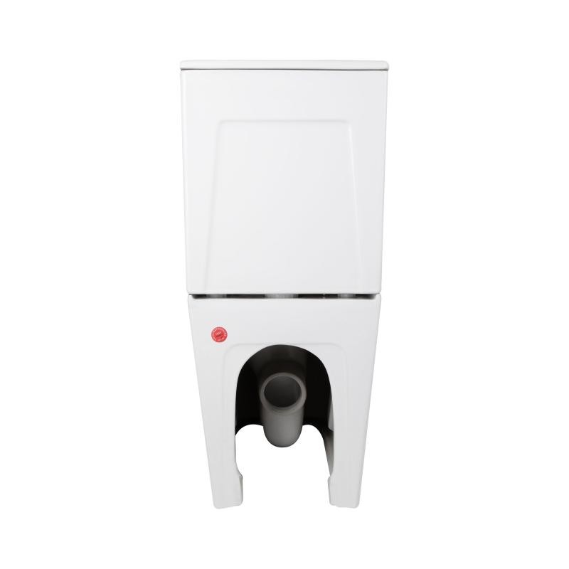 Унітаз підлоговий Qtap Tern Ultra Quiet безобідковий із сидінням Soft-Close White (QT17226003AW)