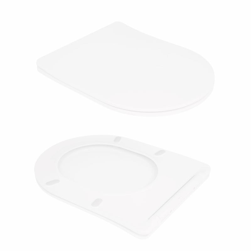 Унітаз підлоговий Qtap Virgo Ultra Quiet безобідковий з сидінням Soft-close WHITE (QT18226092AW)