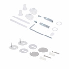Унітаз підвісний Crow Rimless 485 х 340 х 330 мм, White, із сидінням Slim Duroplast / Soft-close / Quick Release Qtap (QT05335171RW)