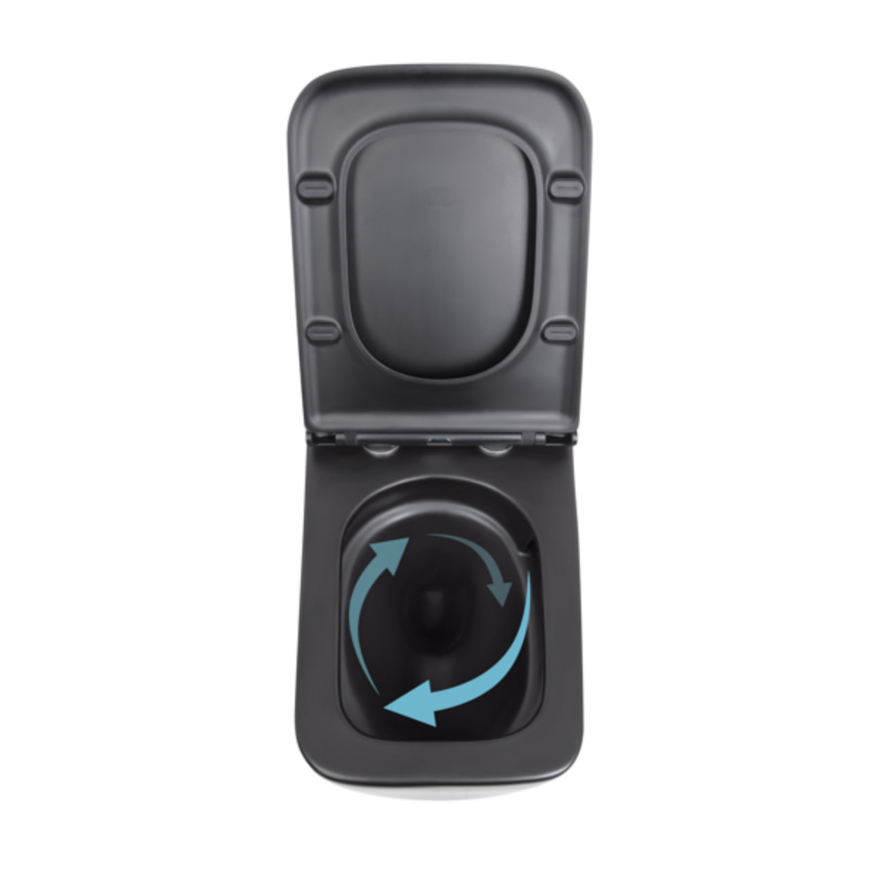 Унітаз підвісний Qtap Gemini безобідковий із сидінням Soft-close (QT2533076EUQMB)