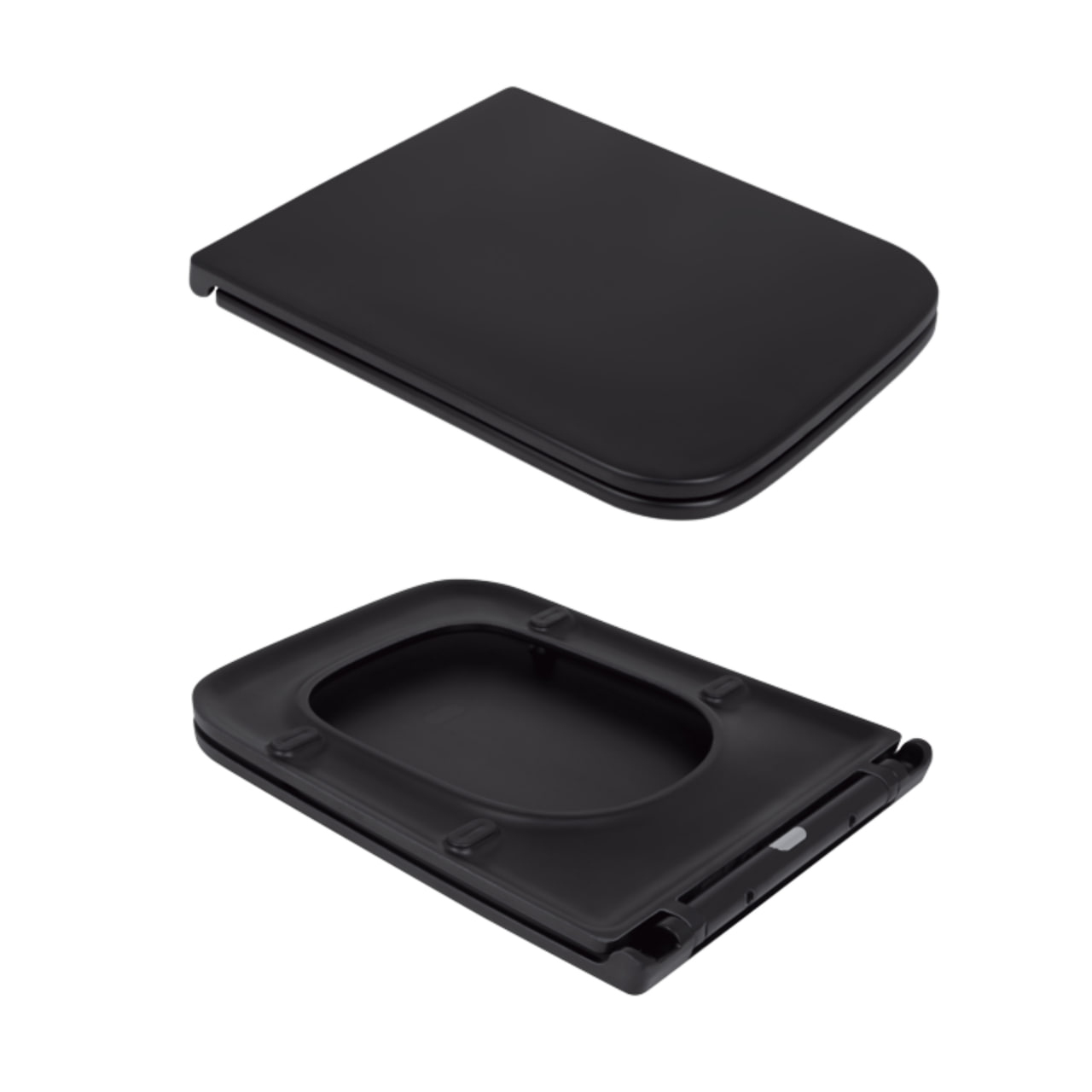 Унітаз підвісний Qtap Gemini безобідковий із сидінням Soft-close (QT2533076EUQMB)