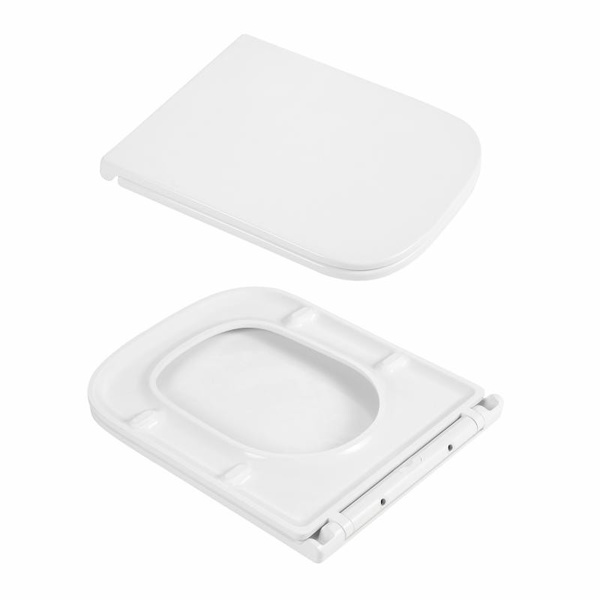 Унитаз подвесной Qtap Gemini Ultra Quiet 485 x 340 x 350 мм, White, с сиденьем Slim Duroplast / Soft-close / Quick Release (QTTAU26W49119)