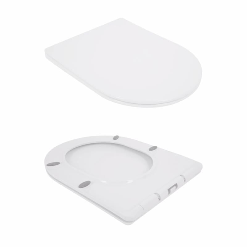 Унітаз підвісний Qtap Jay безобідковий із сидінням Soft-close (QT07335176W)