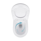 Унітаз підвісний Qtap Jay безободковий із сидінням Soft-close (QT07335175W)