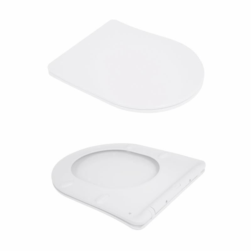 Унітаз підвісний Qtap Jay безободковий Ultra Quiet з сидінням Soft-close (QT07335177W)