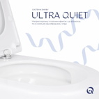 Унитаз подвесной Qtap Robin ML Ultra Quiet 520 x 365 x 365 мм, с сиденьем Soft-close MagLock, White (QTROBML26W49623)