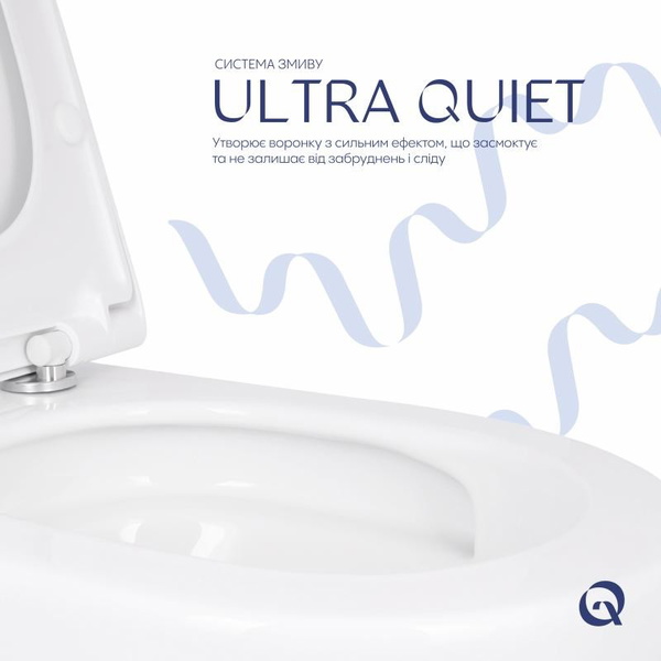 Унитаз подвесной Qtap Robin ML Ultra Quiet 520 x 365 x 365 мм, с сиденьем Soft-close MagLock, White (QTROBML26W49623)