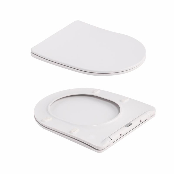 Унитаз подвесной Qtap Robin Ultra Quiet 520 x 365 x 340 мм, Marble, с сиденьем Slim Duroplast / Soft-close / Quick Release (QTROB26MR48998)