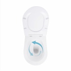 Унітаз підвісний Qtap Robin Ultra Quiet безободковий із сидінням Soft-close 520 x 365 x 365 мм WHITE