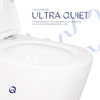Унітаз підвісний Qtap Scorpio безободковий Ultra Quiet із сидінням Soft-close (QT14332380ASW)