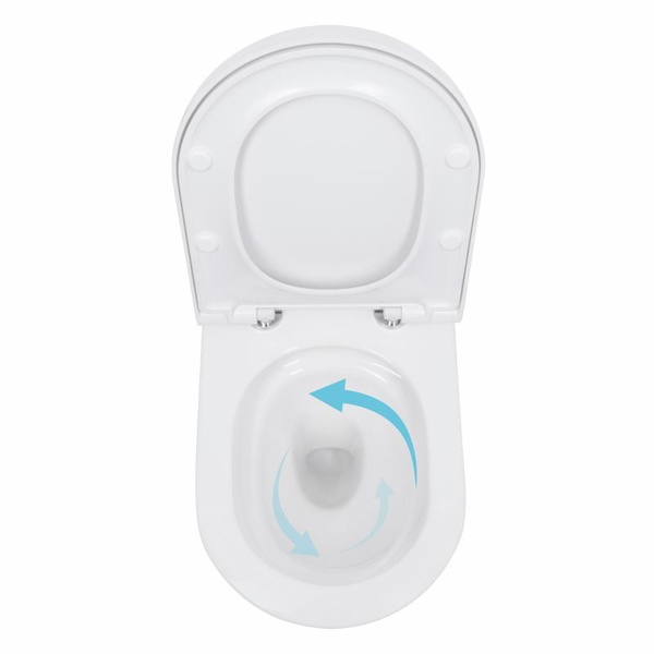 Унитаз подвесной Qtap Scorpio ML Ultra Quiet 490 x 365 x 325 мм, с сиденьем Soft-close MagLock, White (QTSCOML26W49622)
