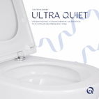 Унитаз подвесной Qtap Scorpio ML Ultra Quiet 520 x 365 x 365 мм, с сиденьем Soft-close MagLock, White (QTSCOML26W49624)