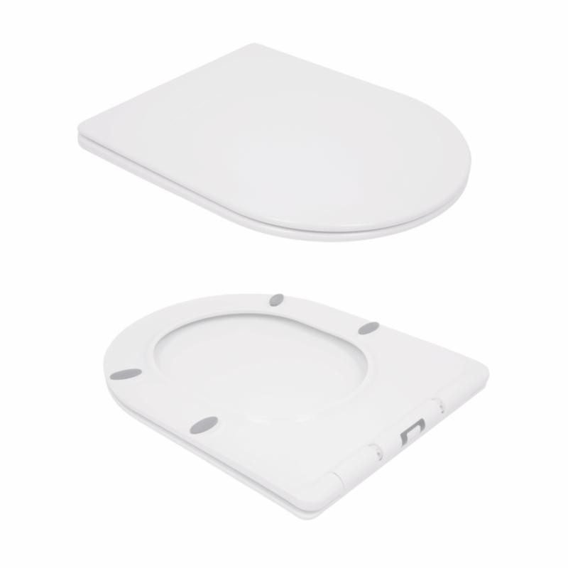 Унітаз підвісний Qtap Swan безобідковий із сидінням Soft-close (QT16335178W)