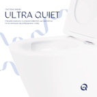 Унітаз підвісний Qtap Swan безободковий із сидінням Soft-close (QT16335180W)