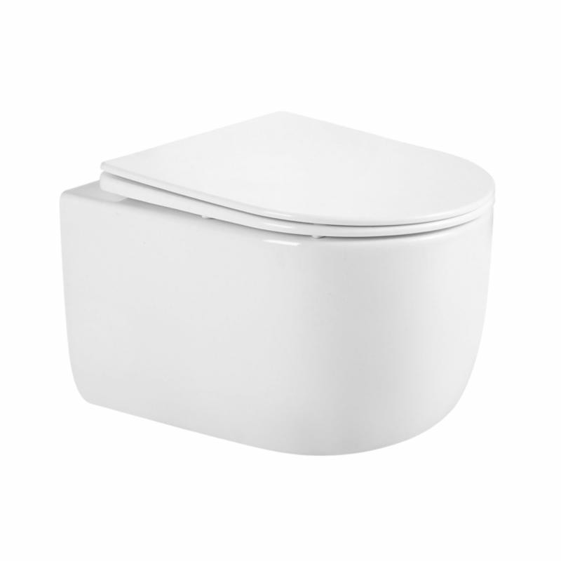 Унітаз підвісний Qtap Taurus безобідковий із сидінням Soft-close (QTTAU26W45428)