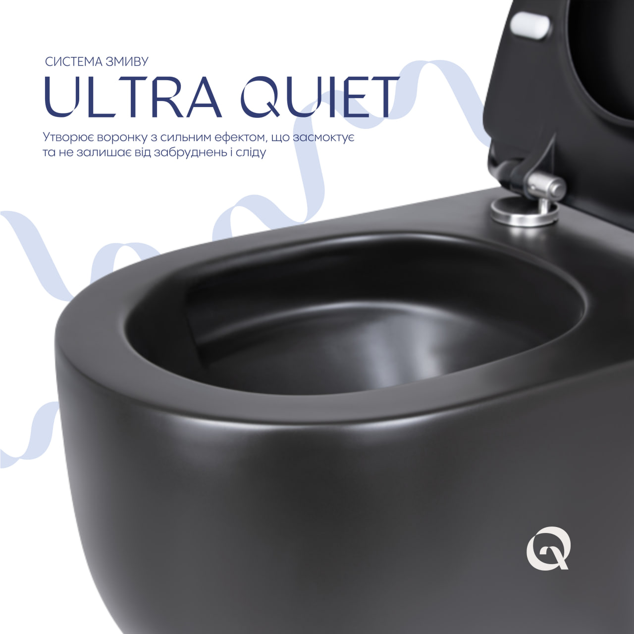 Унітаз підвісний Qtap Taurus безободковий з сидінням Soft-close (QT2433084EUQMB)