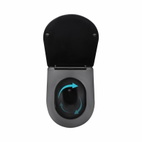 Унитаз подвесной Qtap Taurus Ultra Quiet 515 x 360 x 350 мм, Matt Black, с сиденьем Slim Duroplast / Soft-close / Quick Release (QTTAU28BLM50504)