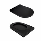 Унитаз подвесной Qtap Taurus Ultra Quiet 515 x 360 x 350 мм, Matt Black, с сиденьем Slim Duroplast / Soft-close / Quick Release (QTTAU28BLM50504)
