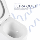 Унитаз подвесной Qtap Taurus Ultra Quiet 515 x 360 x 350 мм, White, с сиденьем Slim Duroplast / Soft-close / Quick Release (QTTAU26W49116)