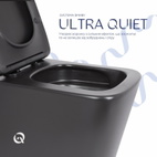 Унітаз підвісний Qtap Tern New Ultra Quiet із сидінням із сидінням Soft-Close MATT BLACK (QT17332303ASMB)