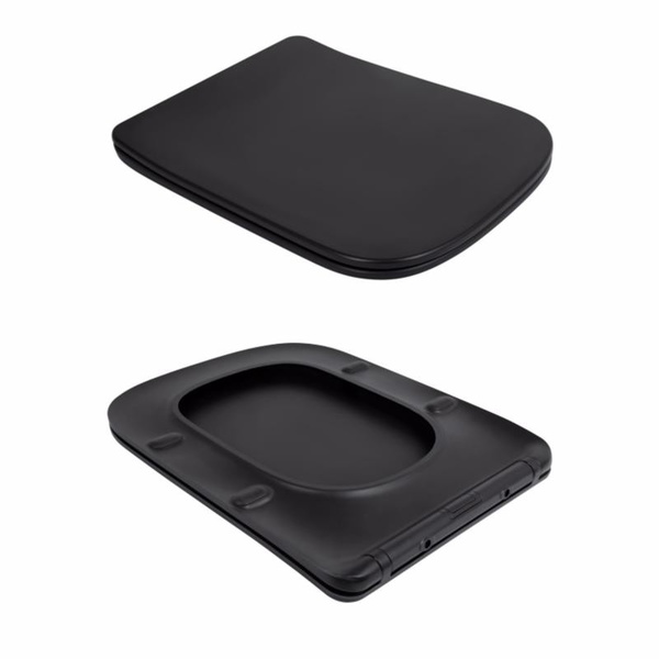 Унітаз підвісний Qtap Tern New Ultra Quiet із сидінням із сидінням Soft-Close MATT BLACK (QT17332303ASMB)