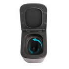 Унітаз підвісний Qtap Tern Ultra Quiet 520 x 345 x 325 мм, Anthracite, із сидінням Slim Duroplast / Soft-close / Quick Release (QTTER26AN48999)