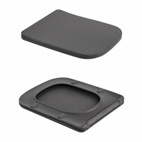 Унітаз підвісний Qtap Tern Ultra Quiet 520 x 345 x 325 мм, Anthracite, із сидінням Slim Duroplast / Soft-close / Quick Release (QTTER26AN48999)