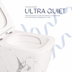 Унітаз підвісний Qtap Tern Ultra Quiet 520 x 345 x 325 мм, Marble, із сидінням Slim Duroplast / Soft-close / Quick Release (QTTER26MR49002)