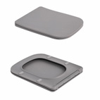 Унитаз подвесной Qtap Tern Ultra Quiet 520 x 345 x 325 мм, Stone grey, с сиденьем Slim Duroplast / Soft-close / Quick Release (QTTER26SG49000)
