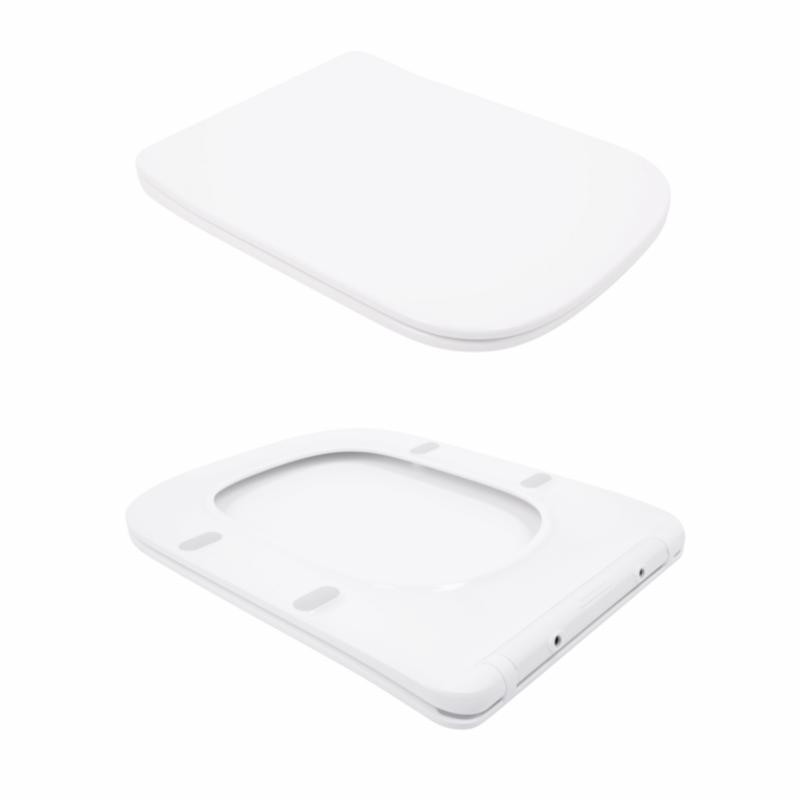 Унітаз підвісний Qtap Tern Ultra Quiet безобідковий з сидінням Soft-close WHITE (QT17332303AW)