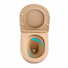 Унитаз подвесной Robin Ultra Quiet 490 x 365 x 325 мм, Beige, с сиденьем Slim Duroplast / Soft-close / Quick Release Qtap (QT13332381АSSB)