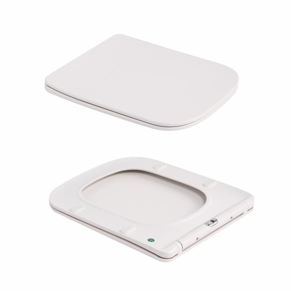 Унитаз подвесной Tern Ultra Quiet 490 x 365 x 325 мм, Marble, с сиденьем Slim Duroplast / Soft-close / Quick Release Qtap (QT17332303ASMR)