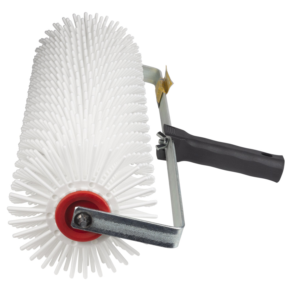 Валик голчастий Sigma аераційний для наливної підлоги 120 х 400 мм з ручкою (рамкоподібна) біла голка