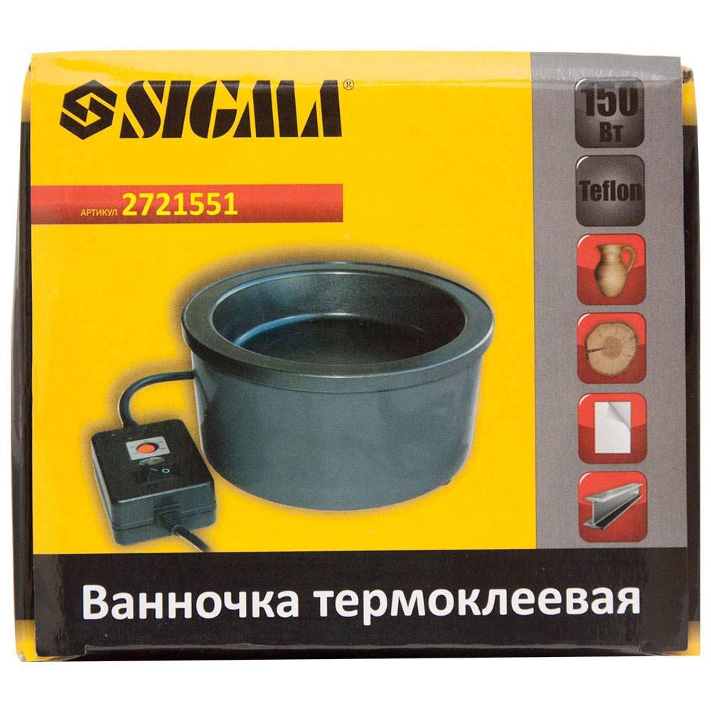 Ванночка термоклейова Sigma з тефлоновим покриттям 150Вт