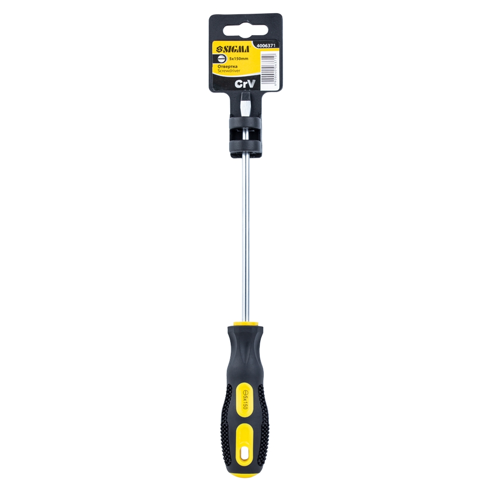 Отвертка шлицевая Sigma CrV SL5.0 х 150 мм