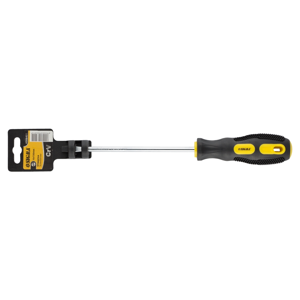 Викрутка шліцьова Sigma CrV SL6.0 х 150 мм