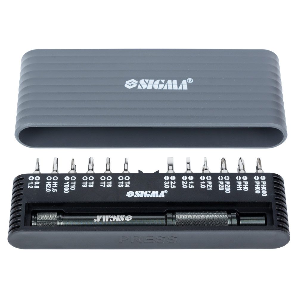 Викрутка Sigma CrV + біти 1/4" 24 шт для мобільних телефонів (пластиковий кейс)
