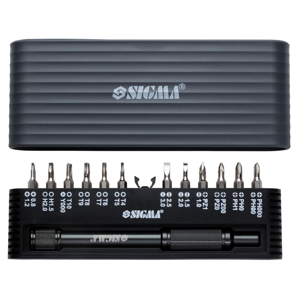 Викрутка Sigma CrV + біти 1/4" 24 шт для мобільних телефонів (пластиковий кейс)