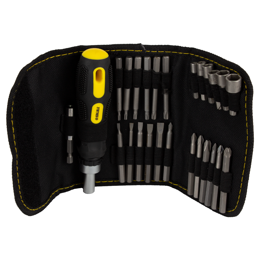 Викрутка Sigma CrV + біти 18 шт + насадки торцеві 6 шт