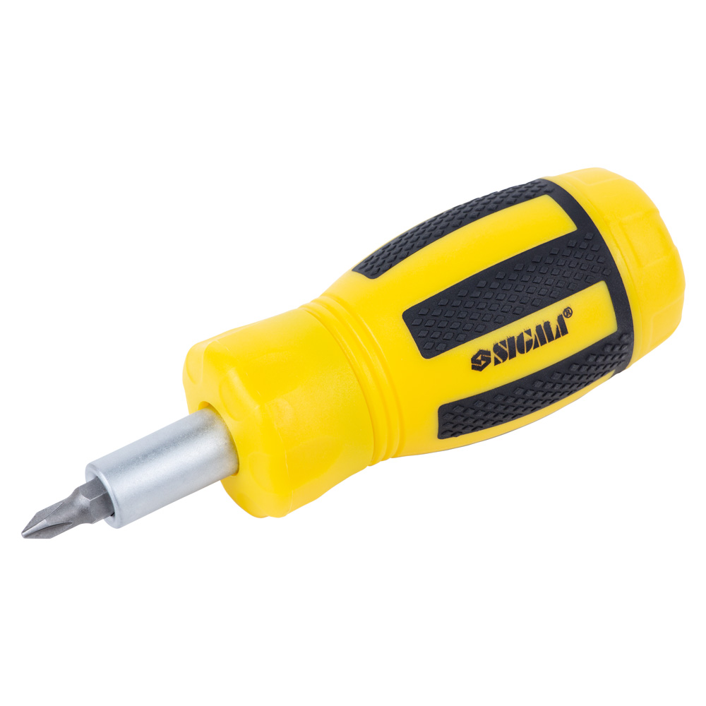 Отвертка Sigma CrV с реверсом Mini + биты 6 шт
