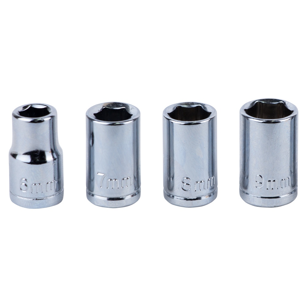 Викрутка Sigma CrV з реверсом + насадки торцеві і біти 1/4" 13 шт