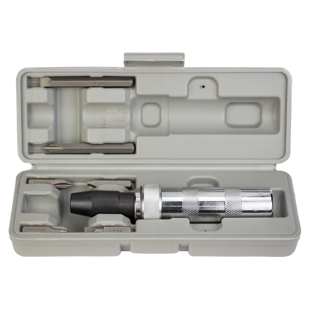 Викрутка ударно-поворотна Sigma CrV з битами 8 шт (пластиковий кейс)